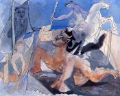 巴勃罗毕加索 - 牛头人身怪物与女神